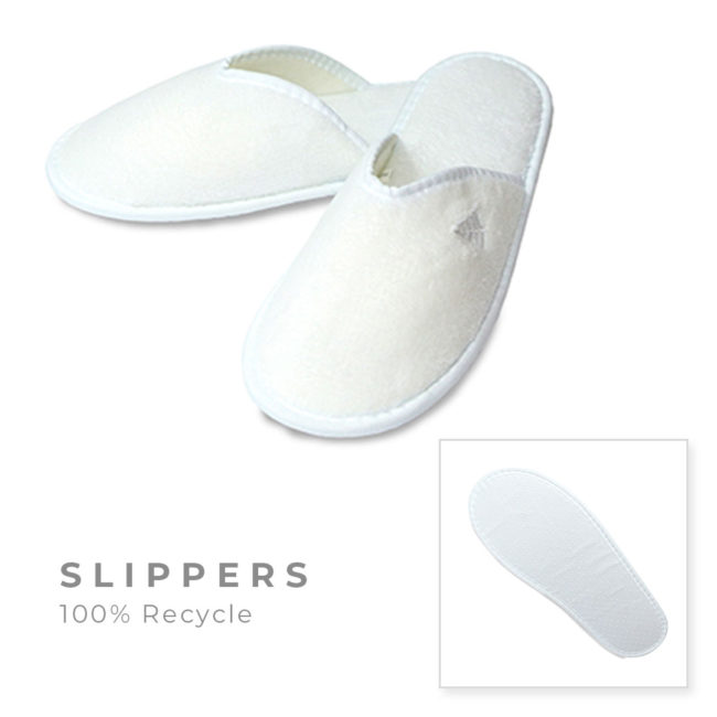 Velour Slippers Close Toe Recycle