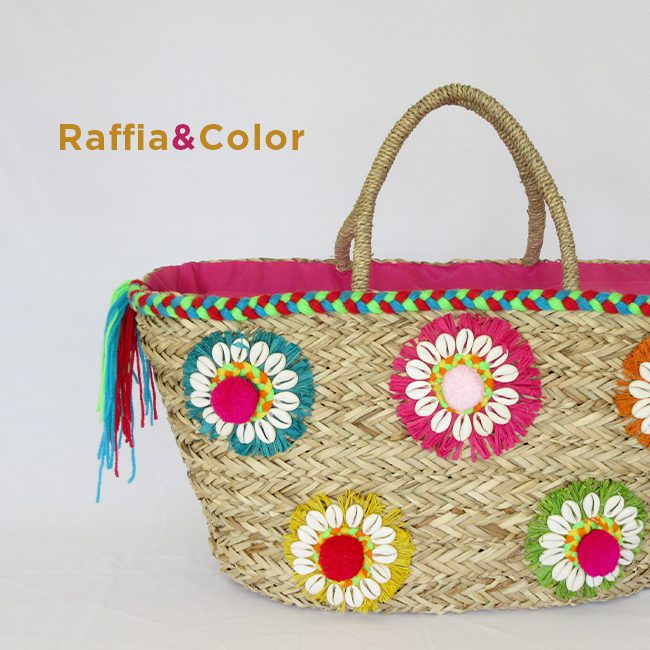 woven-beach-bag-raffia-flowers-and-snails