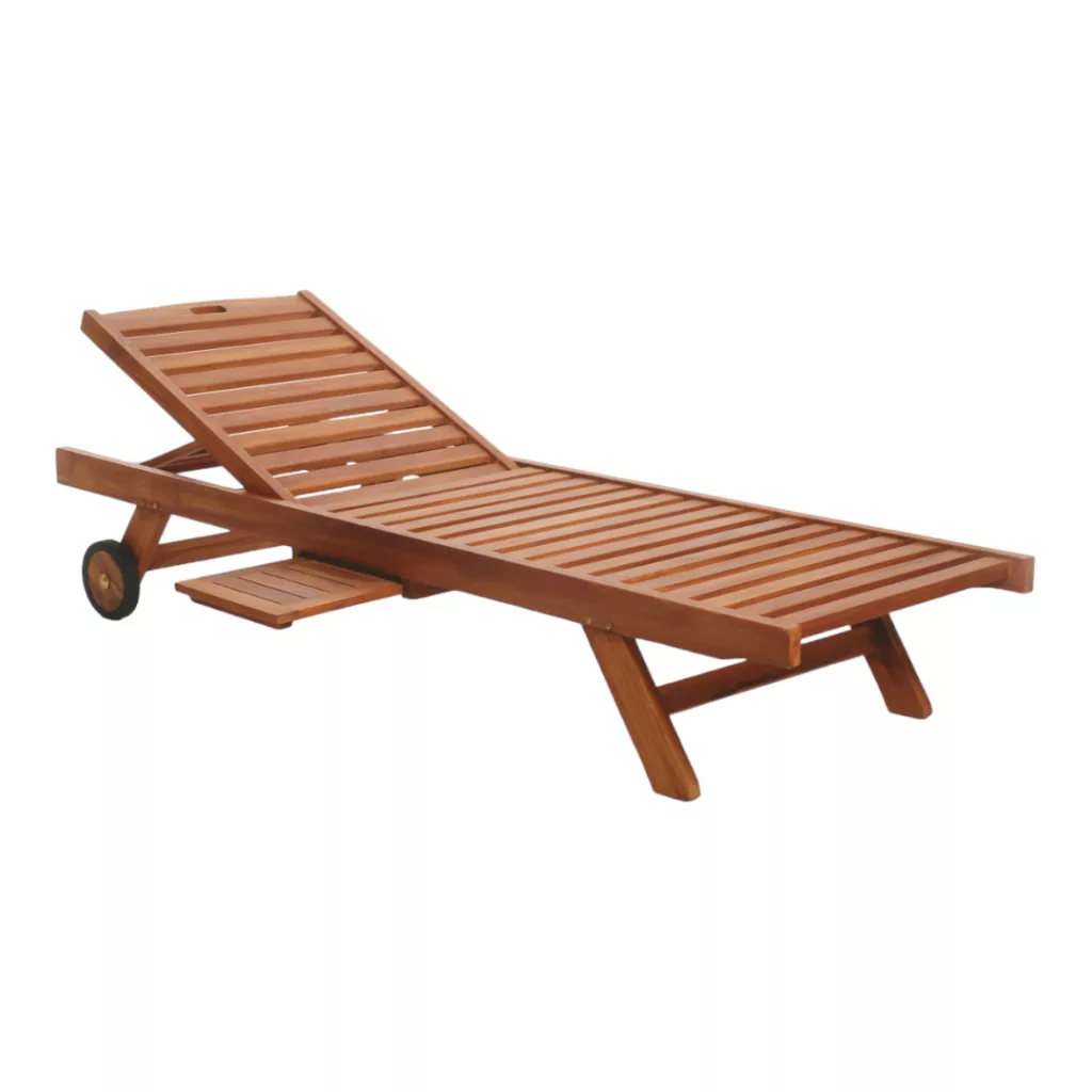 Teak Wood Lounger & Relaxation Elevated