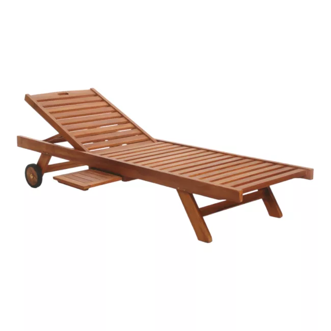 Teak Wood Lounger & Relaxation Elevated